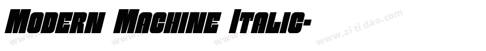 Modern Machine Italic字体转换